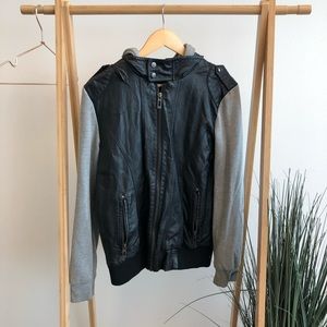 Forever 21 Men’s (p)leather terry hoody